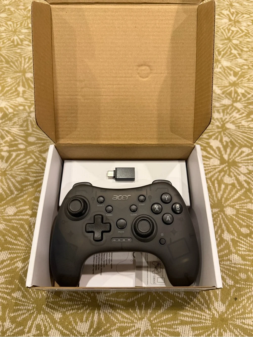 Acer GC501 Wired Gaming Controller Turbo Action Buttons & LED New In Box